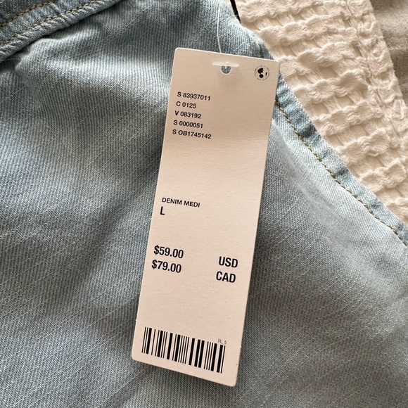 UO/BDG - Adriane Denim Pull-On Shorts, Large, NWT - Picture 10 of 10